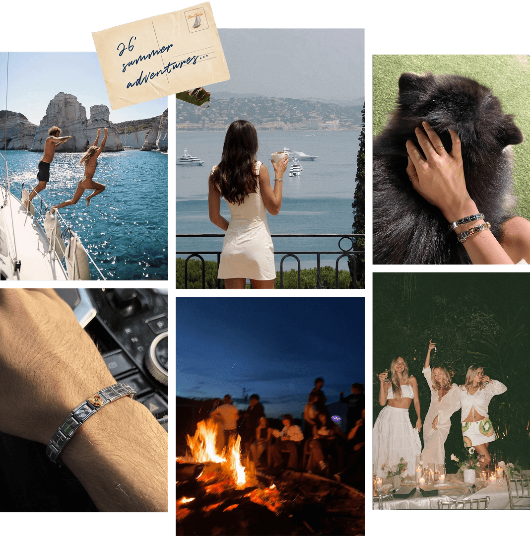 Summer adventures aesthetic collage