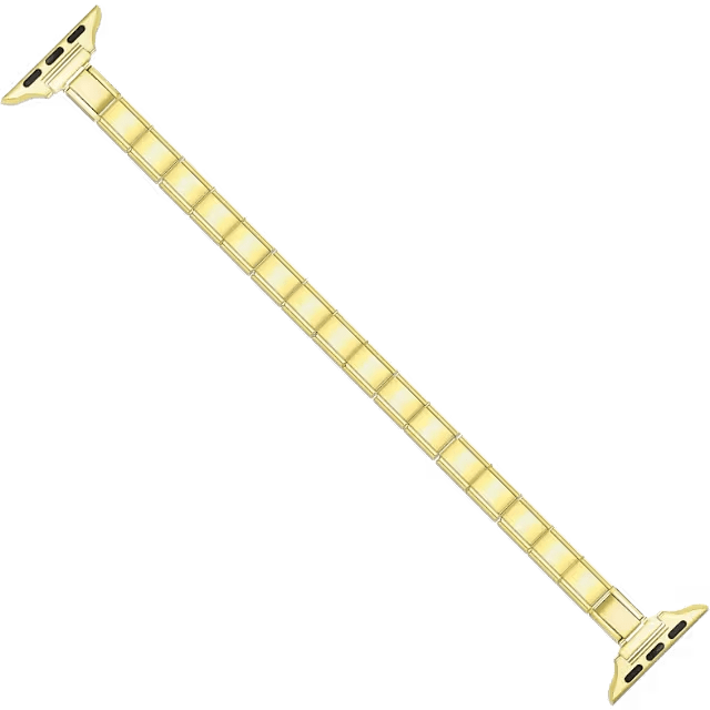 Gold Italian charm bracelet Apple Watch connector adapter