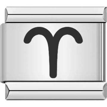 Aries zodiac sign Italian charm bracelet link