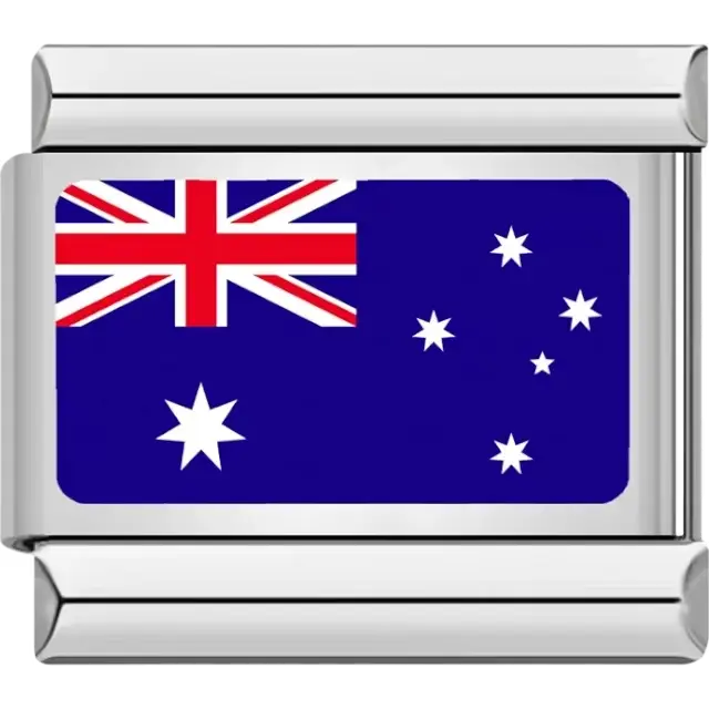 Australian flag Italian charm bracelet link