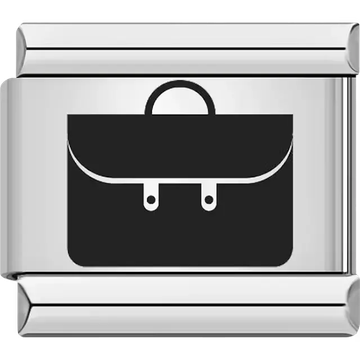 Briefcase business Italian charm bracelet link