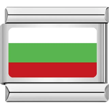 Bulgarian flag Italian charm bracelet link