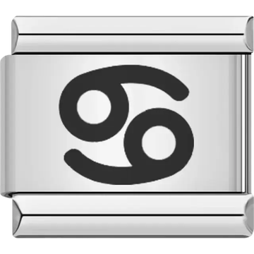 Cancer zodiac sign Italian charm bracelet link