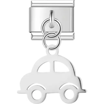 Car cutout dangle Italian charm bracelet link