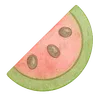 Watermellon watercolor illustration