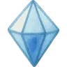 Gemstone watercolor illustration
