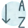 Letters a to z watercolor illustration