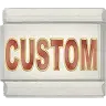 Custom italian charm watercolor illustration