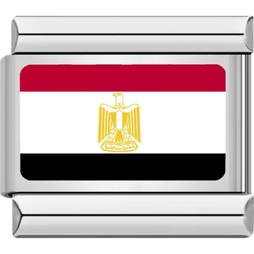 Egyptian flag Italian charm bracelet link