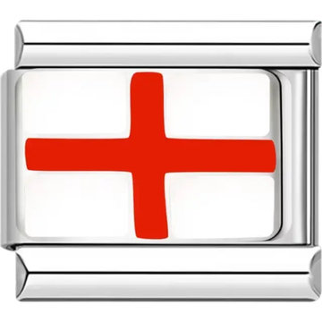 English flag Italian charm bracelet link
