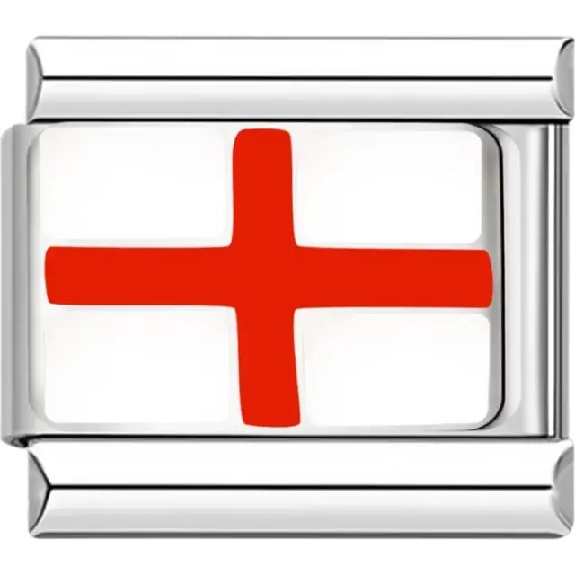 English flag Italian charm bracelet link