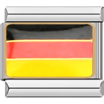 German flag Italian charm bracelet link