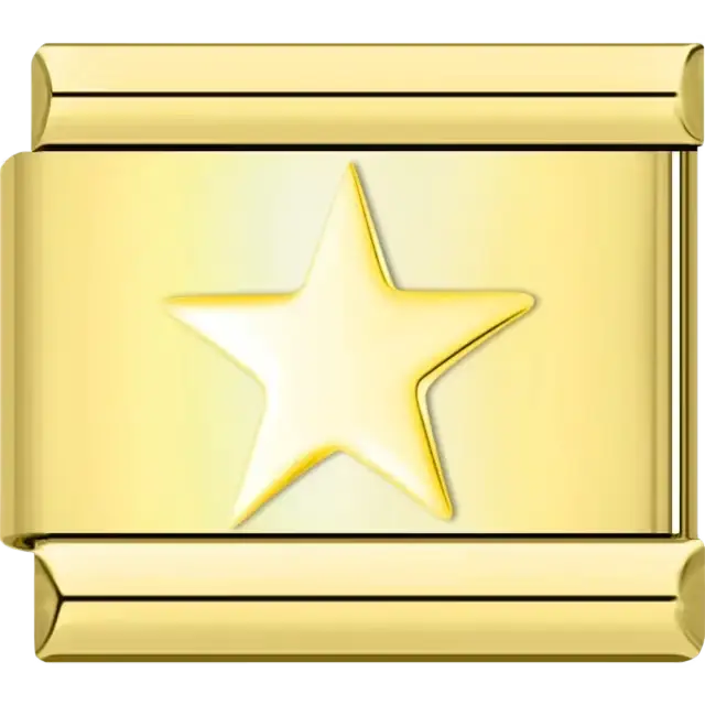 Star Italian charm bracelet link