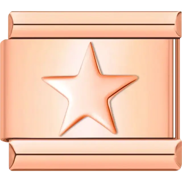Star Italian charm bracelet link