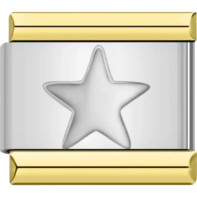 Star Italian charm bracelet link