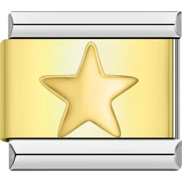 Star Italian charm bracelet link