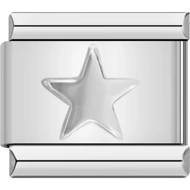 Star Italian charm bracelet link