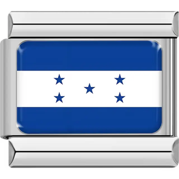 Honduran flag Italian charm bracelet link