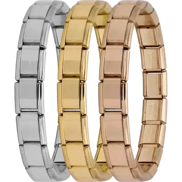 The classic Italian charm bracelet designed for adding 9MM charm links