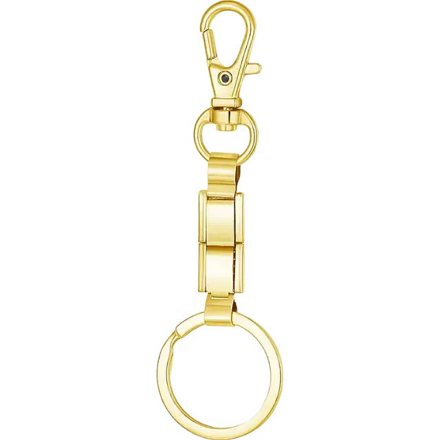 Keychain with two Italian charm links add your own charms to the keychain Italian charm bracelet link