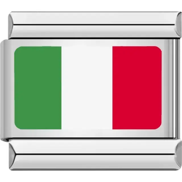 Italian flag Italian charm bracelet link