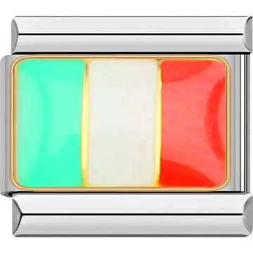 Italian flag Italian charm bracelet link