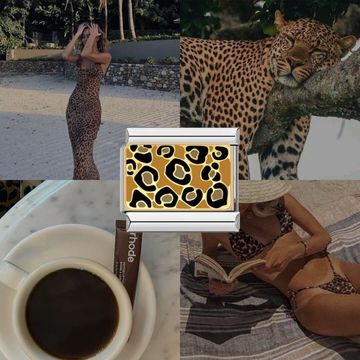 Leopard italian charm mood board