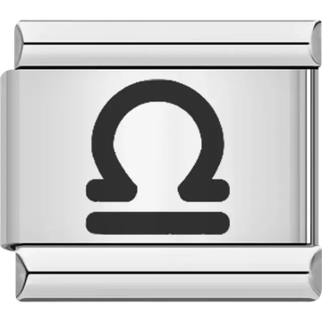 Libra zodiac sign Italian charm bracelet link