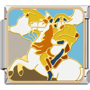 Napoleon Bonaparte portrait historical figure Italian charm bracelet link