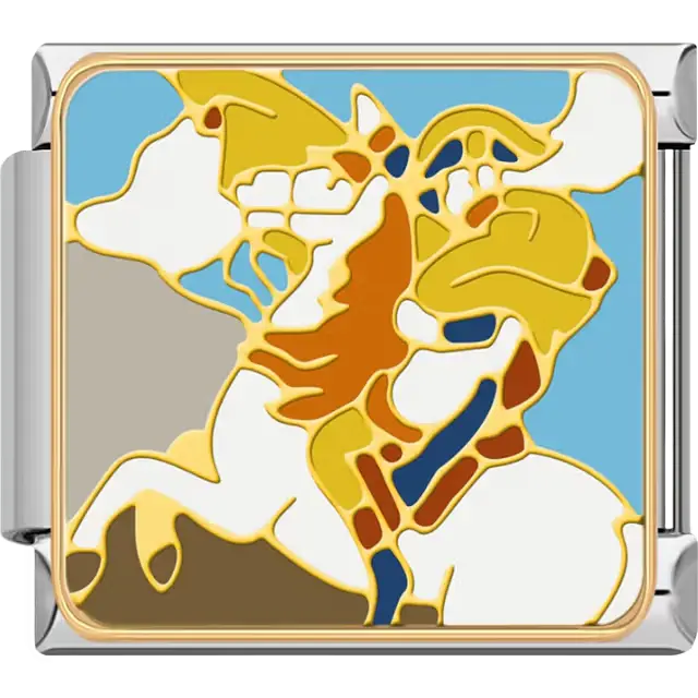 Napoleon Bonaparte portrait historical figure Italian charm bracelet link