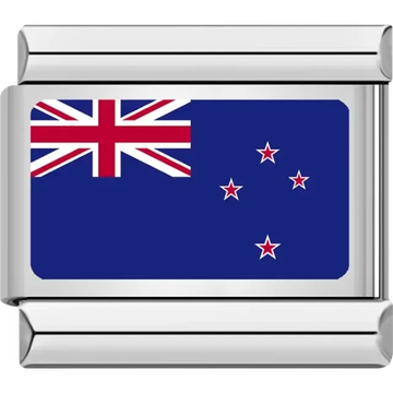 New Zealand flag Italian charm bracelet link