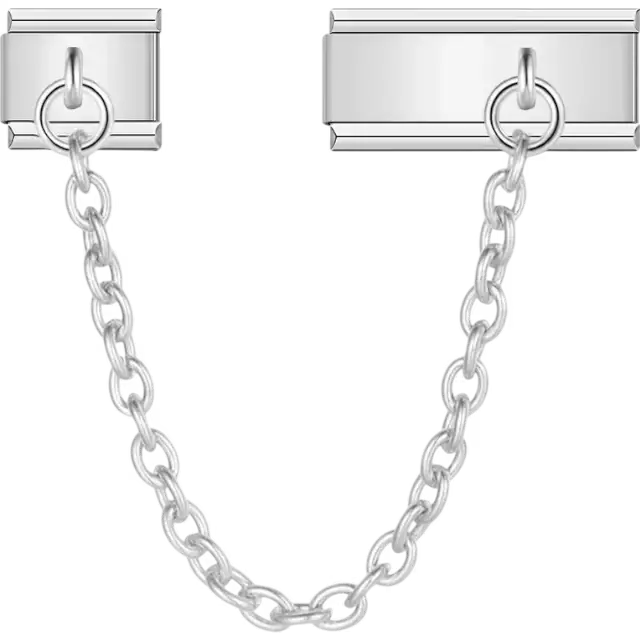Safety Chain Italian charm bracelet link
