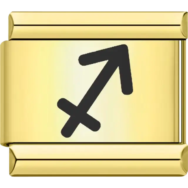 Sagittarius zodiac sign Italian charm bracelet link