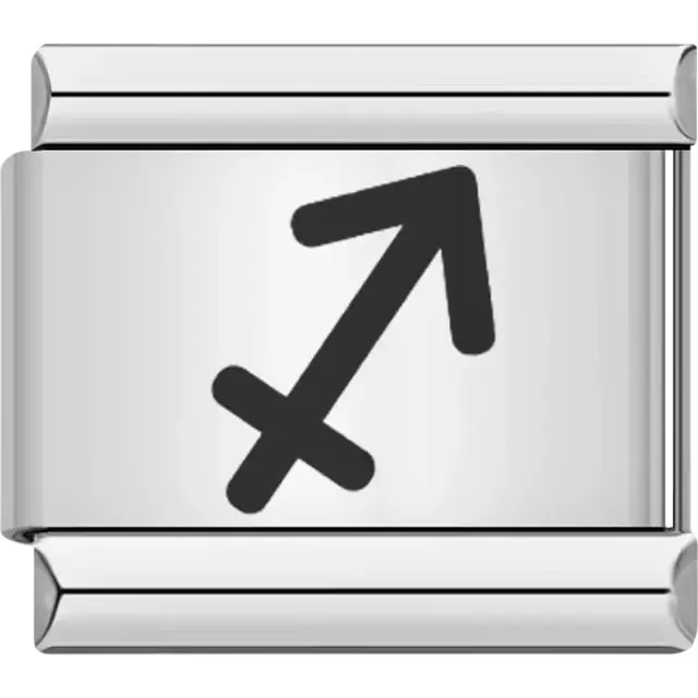 Sagittarius zodiac sign Italian charm bracelet link