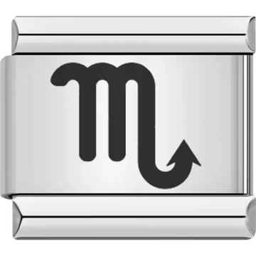 Scorpio zodiac sign Italian charm bracelet link