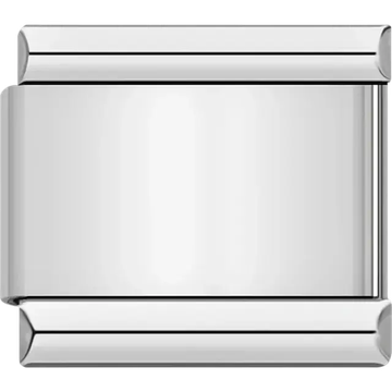 Black Silver Default&nbsp;Italian charm bracelet link