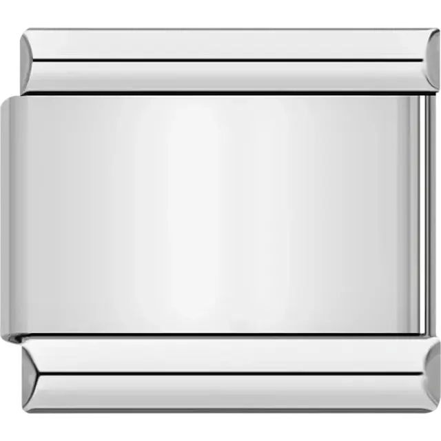 Black Silver Default&nbsp;Italian charm bracelet link