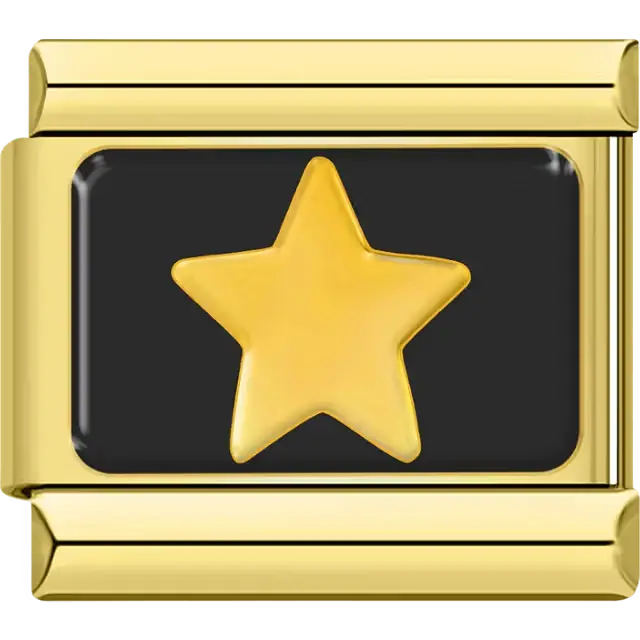 Star Italian charm bracelet link