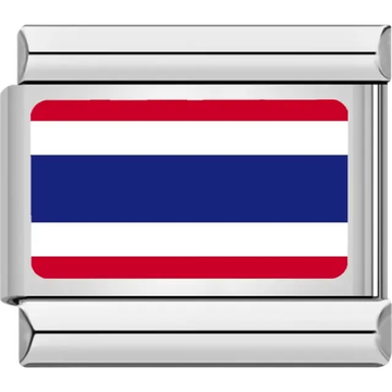 Thai flag Italian charm bracelet link