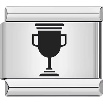 Trophy award achievement Italian charm bracelet link