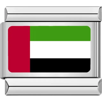 UAE flag Italian charm bracelet link