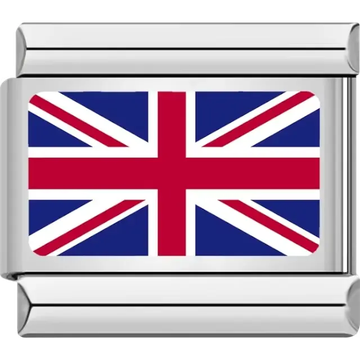 British flag Italian charm bracelet link