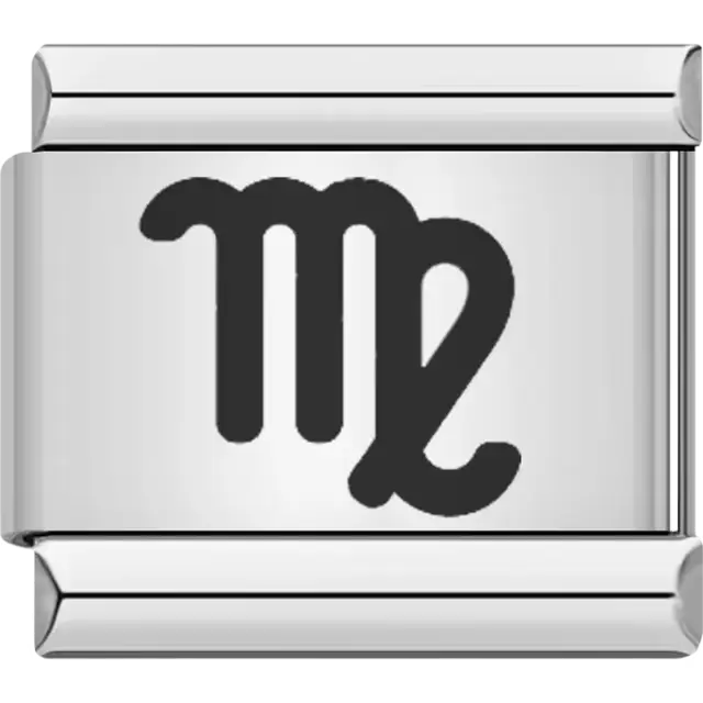 Virgo zodiac sign Italian charm bracelet link
