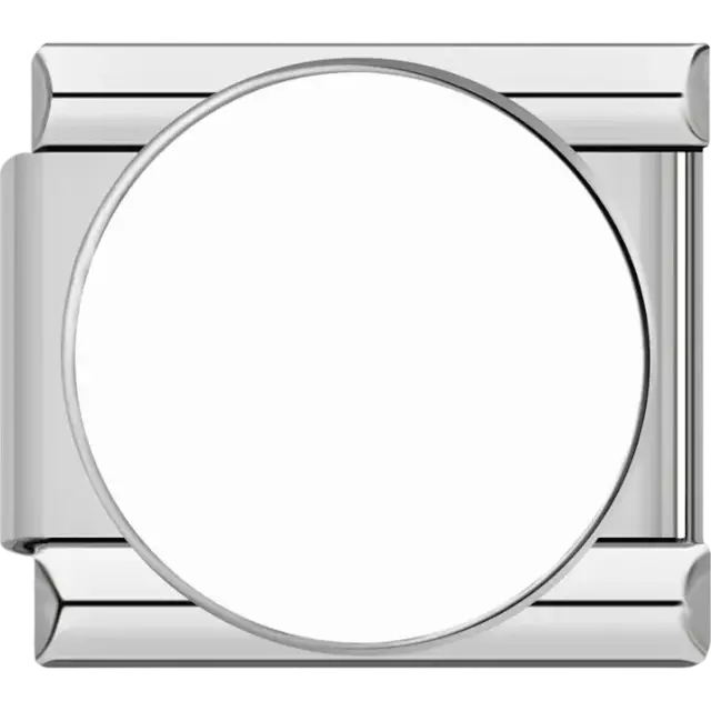 White snooker ball Italian charm bracelet link